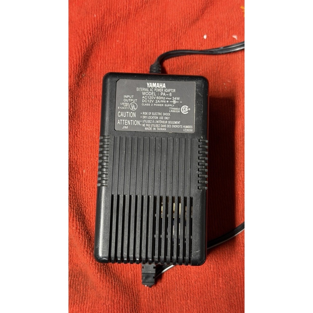 Yamaha PA-6 External AC Power Adapter 12V 2A OEM Power Supply‎